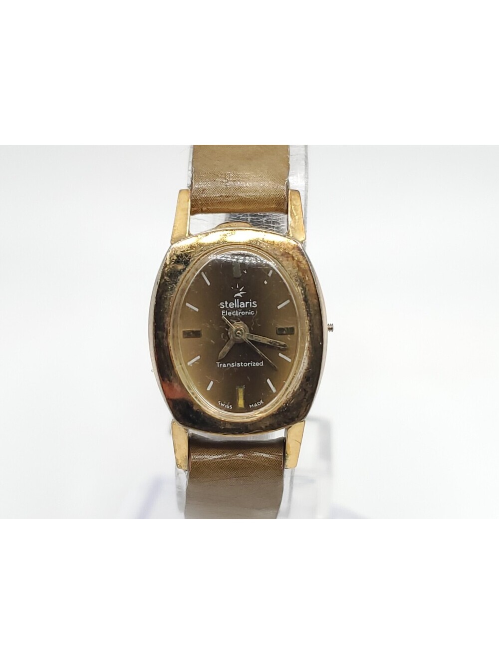 Vintage Stellaris Electronic Transistorized Womens Watch For Parts Or Repair